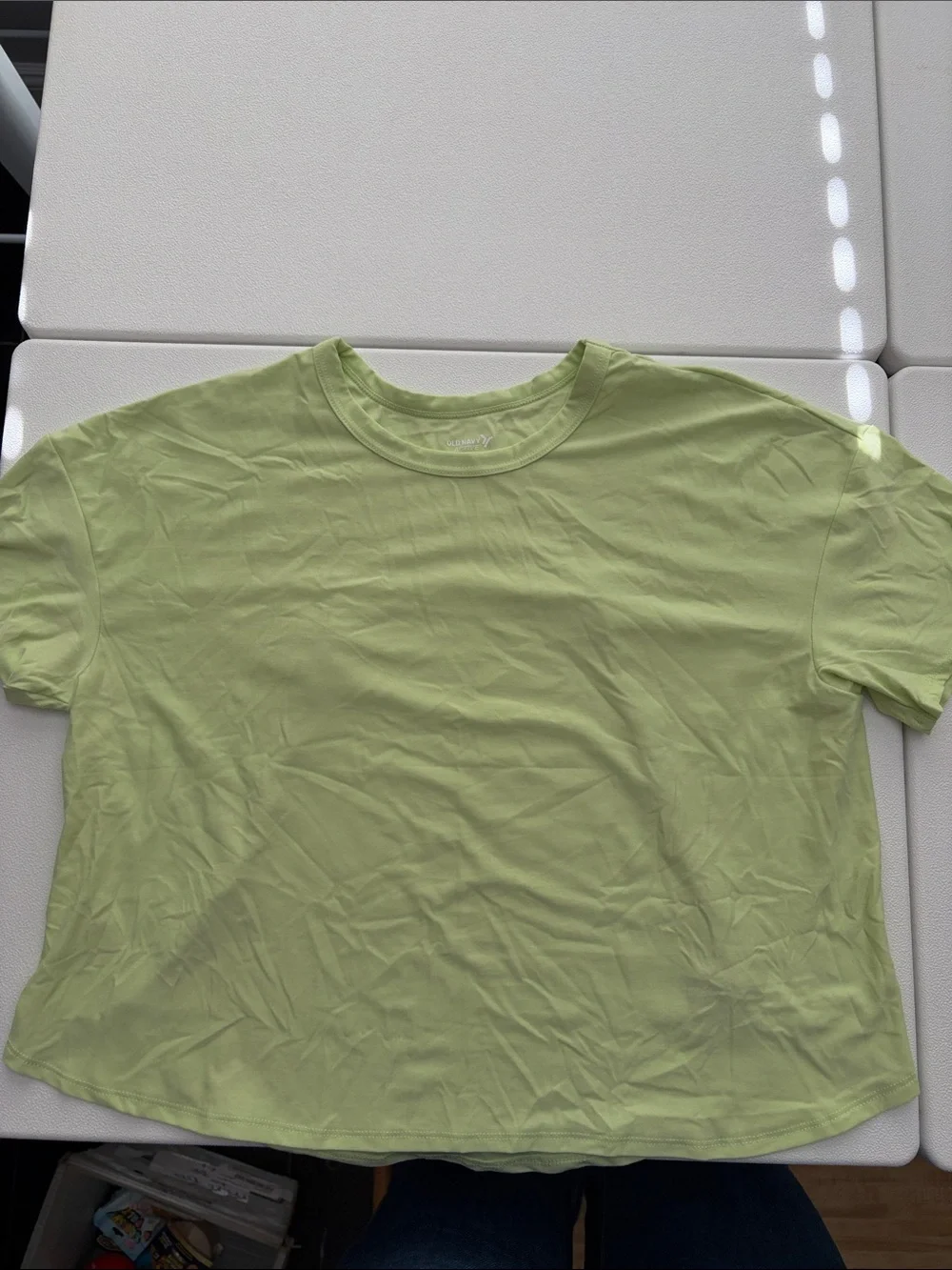 Old Navy Girls' Lime Green Short Sleeve Tee